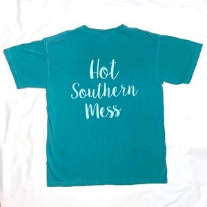 “Hot Southern Mess" Comfort Colors "T" Ole Smokey Mountain Tennessee Whiskey